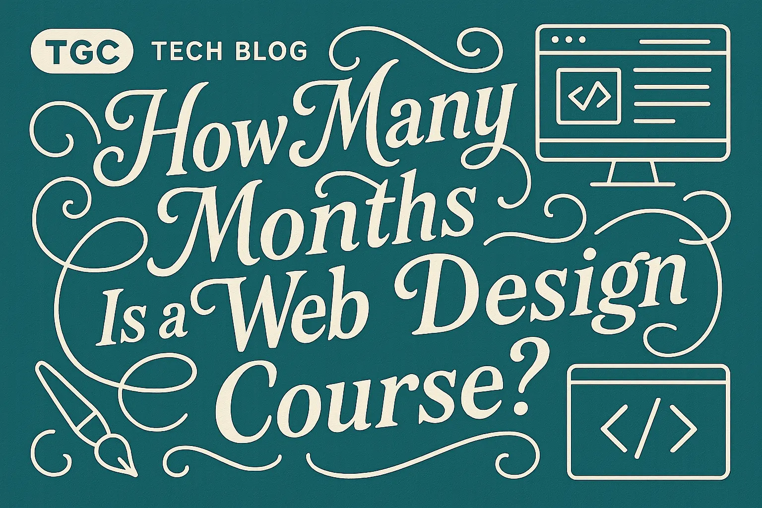 How many months is a web design course?